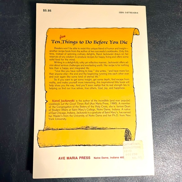 Ten Fun Things To Do Before You Die Softcover Book - Picture 2 of 14